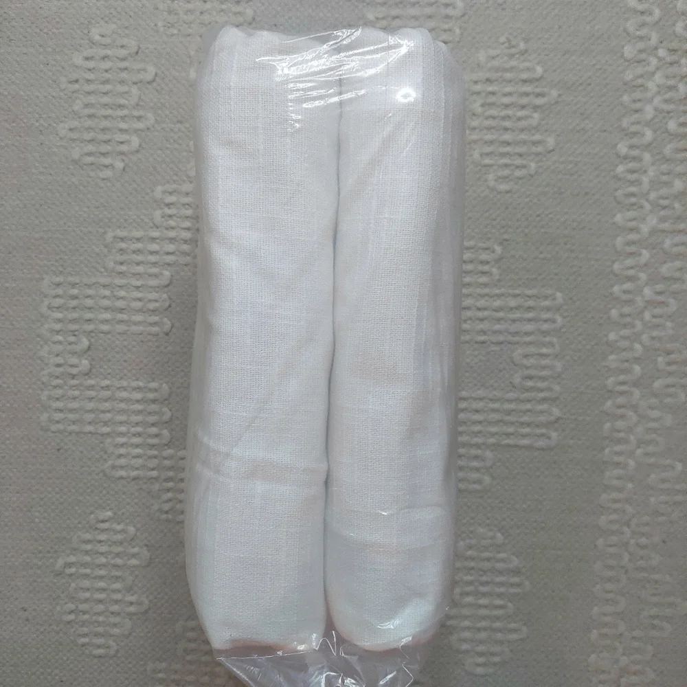 NWOT! Quince 100% Cotton White Slub Curtains, 48